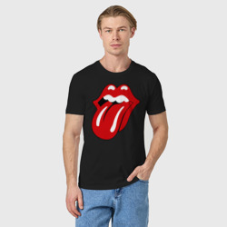 Мужская футболка хлопок Rolling Stones язык - фото 2