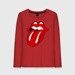 Женский лонгслив хлопок Rolling Stones язык