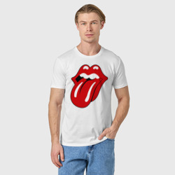 Мужская футболка хлопок Rolling Stones язык - фото 2