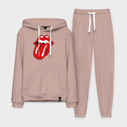 Мужской костюм хлопок с толстовкой Rolling Stones язык