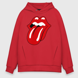 Мужское худи Oversize хлопок Rolling Stones язык