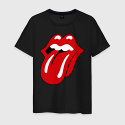 Мужская футболка хлопок Rolling Stones язык