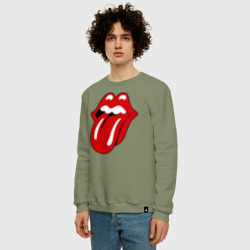 Мужской свитшот хлопок Rolling Stones язык - фото 2