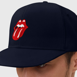 Кепка снепбек с прямым козырьком Rolling Stones язык