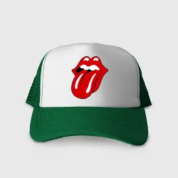 Кепка тракер с сеткой Rolling Stones язык