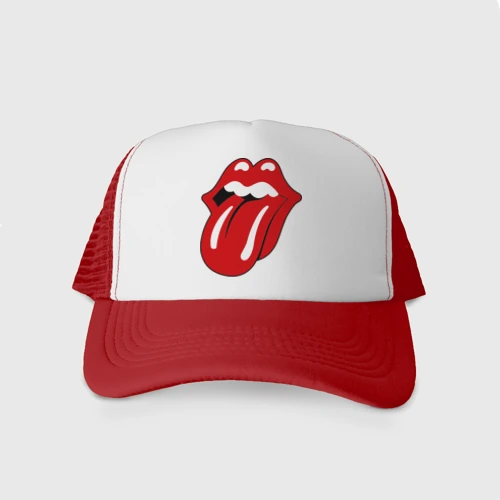 Кепка тракер с сеткой Rolling Stones язык