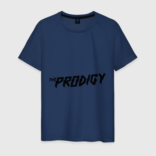 Мужская футболка из хлопка с принтом The Prodigy логотип, вид спереди №1