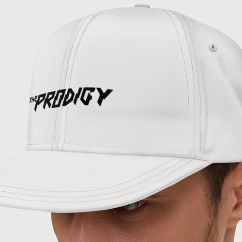 Кепка снепбек с прямым козырьком The Prodigy логотип, цвет белый