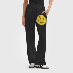 Женские брюки oversize без начеса хлопок Хранители - смайл с кровью - фото 2