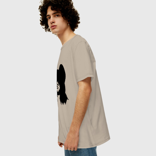 Мужская футболка хлопок Oversize с принтом Guns n Roses - Slash, вид сбоку #3
