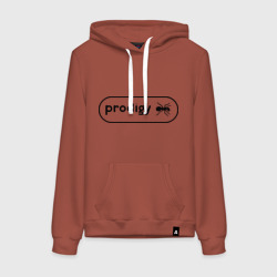 Женская толстовка хлопок Prodigy лого с муравьем