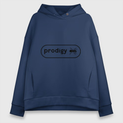 Женское худи Oversize хлопок Prodigy лого с муравьем