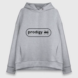 Женское худи Oversize хлопок Prodigy лого с муравьем