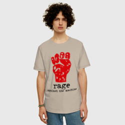 Мужская футболка хлопок Oversize Rage Against The Machine - фото 2