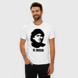 Мужская футболка хлопок Slim Диего Марадона - фото 2