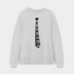 Мужской свитшот oversize без начеса хлопок Галстук