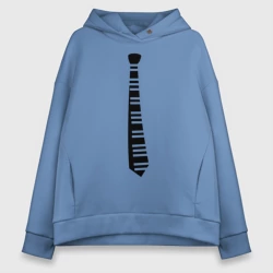 Женское худи Oversize хлопок Галстук