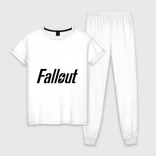 Женская пижама хлопок с принтом Fallout, вид спереди #2