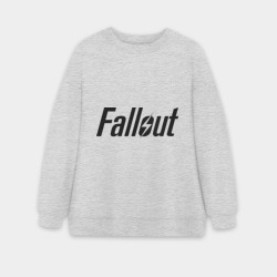 Женский свитшот oversize без начеса хлопок Fallout