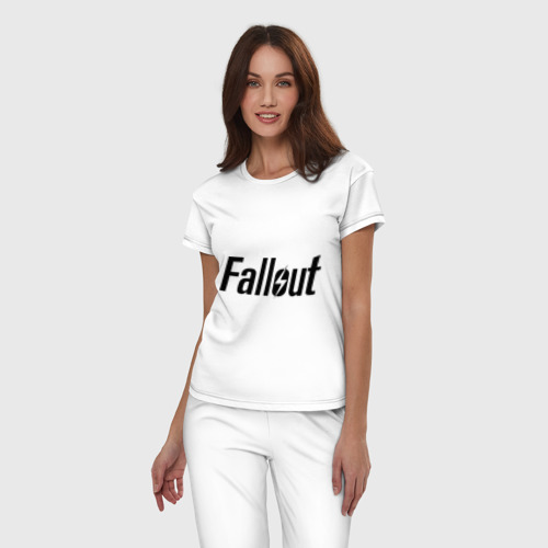 Женская пижама хлопок с принтом Fallout, фото на моделе #1