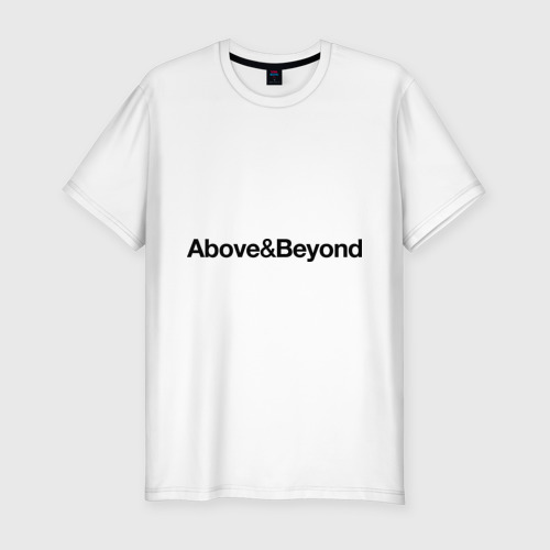 Мужская футболка хлопок Slim Above Beyond, цвет белый