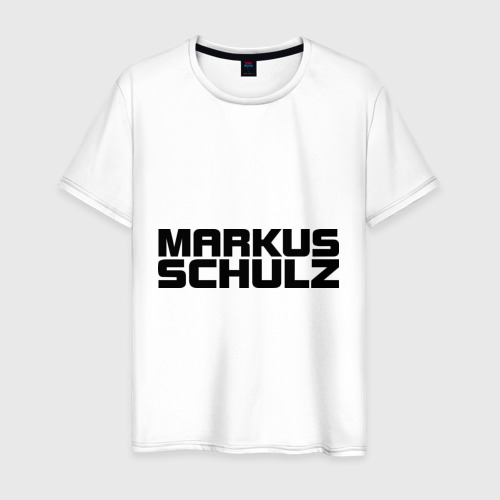 Мужская футболка хлопок Markus Schulz, цвет белый