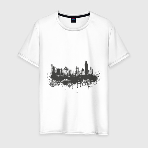 Мужская футболка хлопок Grunge city (3)