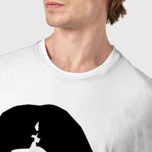 Мужская футболка хлопок Ozzy Ozborn, цвет белый - фото 6