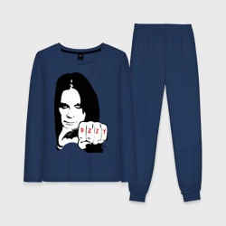 Женская пижама с лонгсливом хлопок Ozzy Ozborn