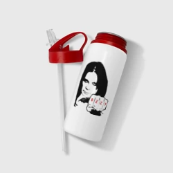 Бутылка для воды с трубочкой Ozzy Ozborn - фото 2