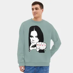 Мужской свитшот oversize без начеса хлопок Ozzy Ozborn - фото 2