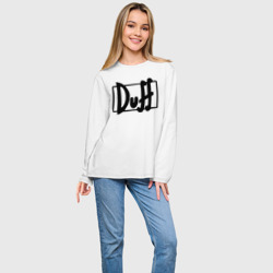 Женский лонгслив oversize хлопок Duff - фото 2