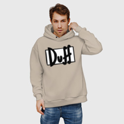 Мужское худи Oversize хлопок Duff - фото 2