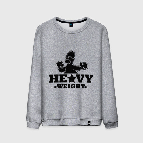 Мужской свитшот хлопок Heavy weight, цвет меланж