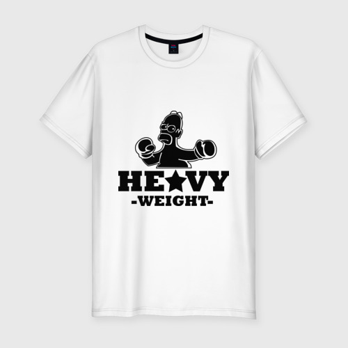 Мужская футболка хлопок Slim Heavy weight