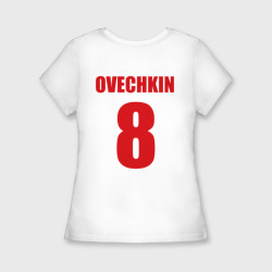 Женская футболка хлопок Slim Washington Capitals Ovechkin 8