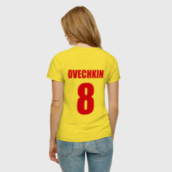Женская футболка хлопок Washington Capitals Ovechkin 8 - фото 2