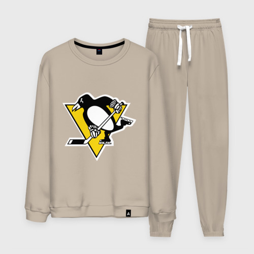 Мужской костюм хлопок Pittsburgh Penguins Malkin 71, цвет миндальный