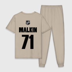 Мужская пижама хлопок Pittsburgh Penguins Malkin 71