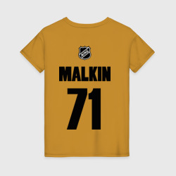 Женская футболка хлопок Pittsburgh Penguins Malkin 71