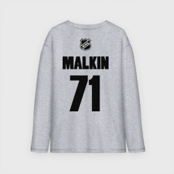 Женский лонгслив oversize хлопок Pittsburgh Penguins Malkin 71