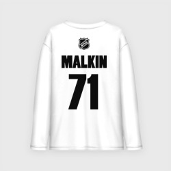 Женский лонгслив oversize хлопок Pittsburgh Penguins Malkin 71