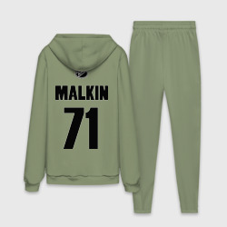 Мужской костюм хлопок с толстовкой Pittsburgh Penguins Malkin 71