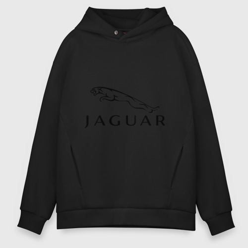 Мужское худи Oversize хлопок Jaguar, цвет черный