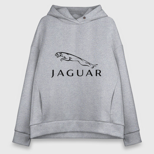 Женское худи Oversize хлопок Jaguar, цвет меланж