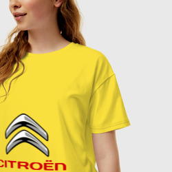 Женская футболка хлопок Oversize Citroen - фото 2