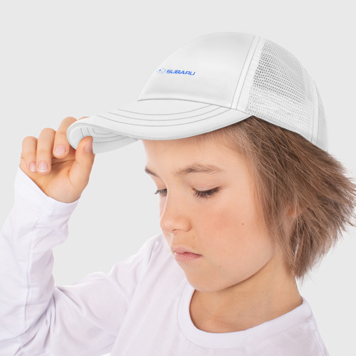 Детская кепка тракер Subaru, цвет белый - фото 3