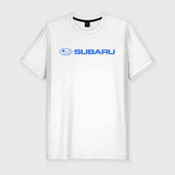 Мужская футболка хлопок Slim Subaru 3