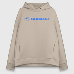 Женское худи Oversize хлопок Subaru 3