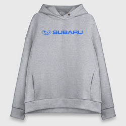 Женское худи Oversize хлопок Subaru 3